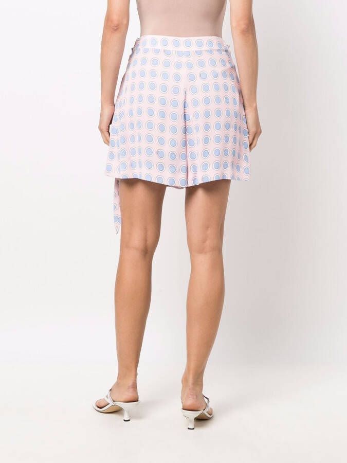 Boutique Moschino Shorts met gestrikte taille Roze