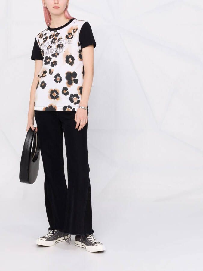 Boutique Moschino T-shirt met logoprint Zwart
