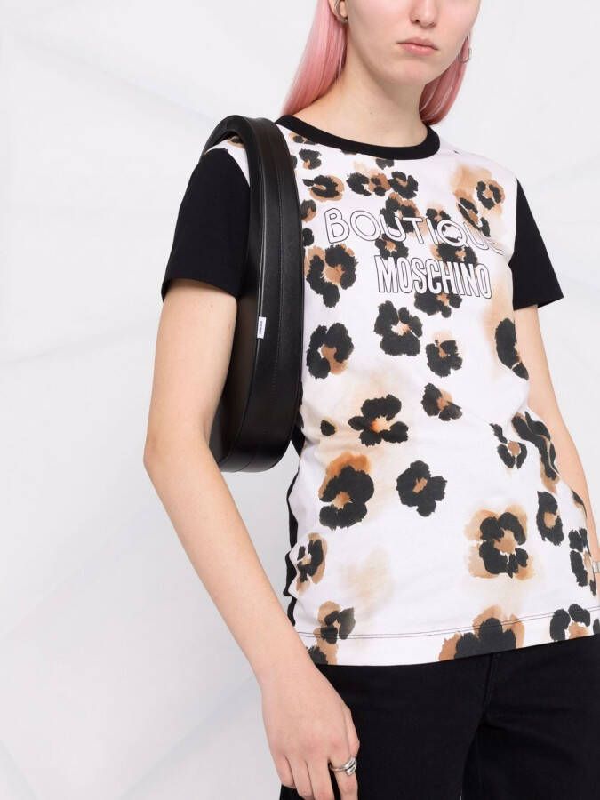 Boutique Moschino T-shirt met logoprint Zwart