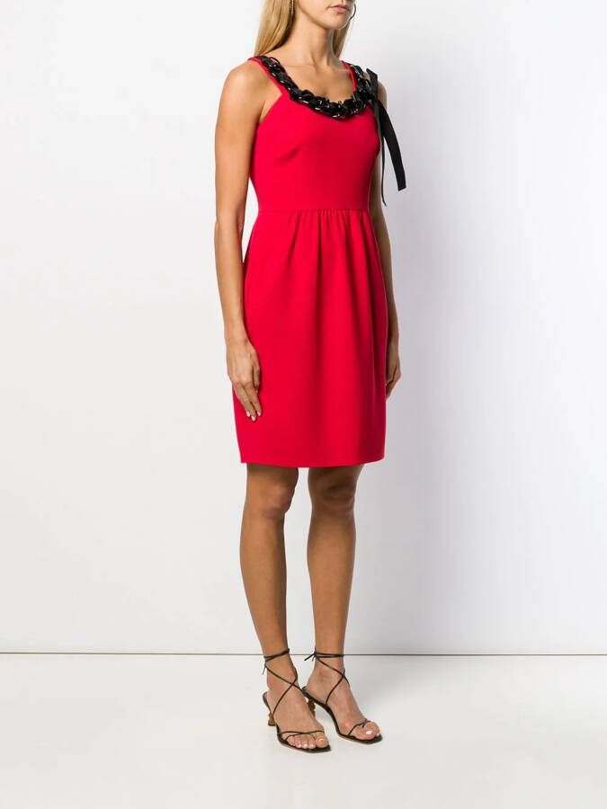 Boutique Moschino Verfraaide jurk Rood