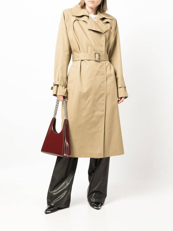 Boyarovskaya Trenchcoat met ceintuur Bruin