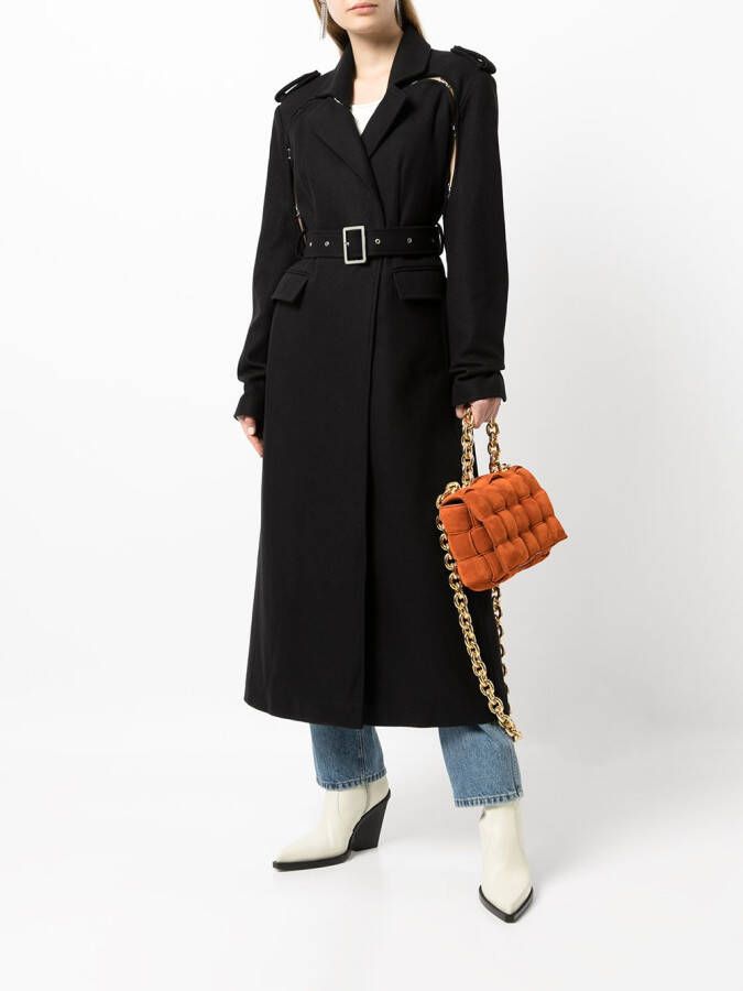 Boyarovskaya Trenchcoat met ceintuur Zwart