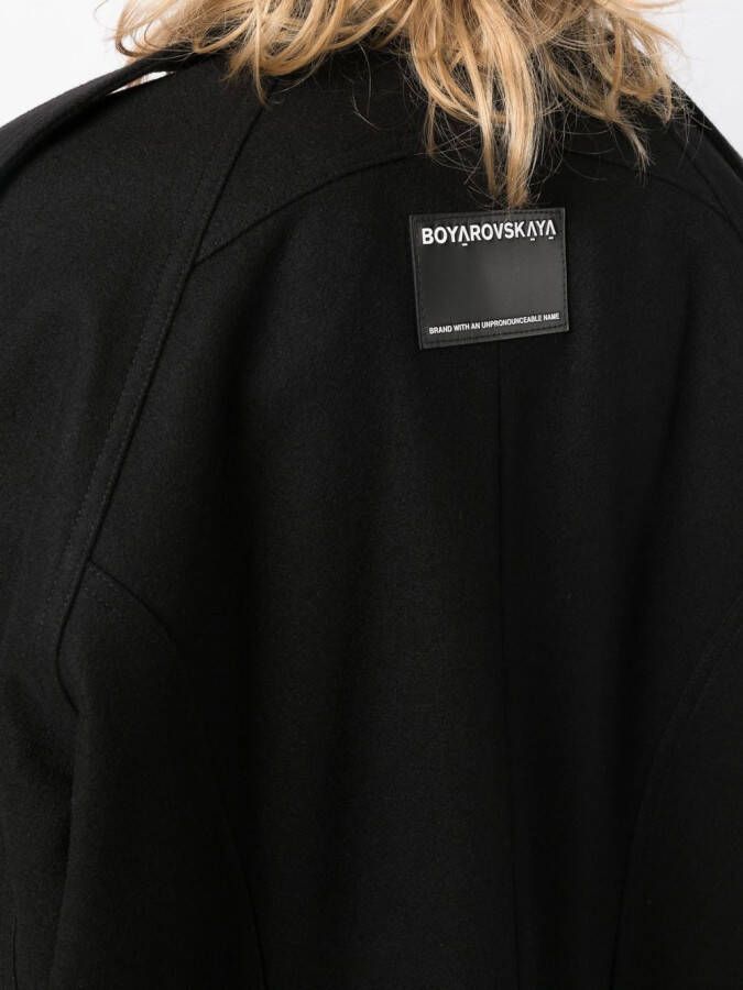 Boyarovskaya Trenchcoat Zwart