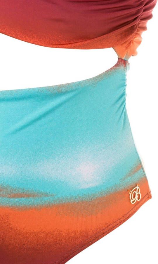 Brigitte Asymmetrisch badpak Blauw