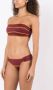 Brigitte Bandeau bikini met contrasterend patroon Rood - Thumbnail 3