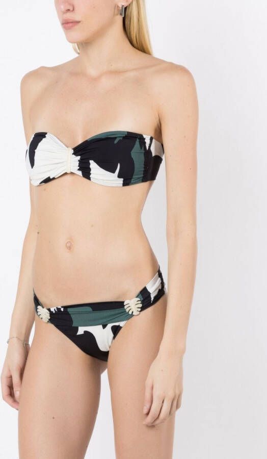 Brigitte Bikini met abstract patroon Veelkleurig