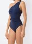 Brigitte Gedrapeerd badpak Blauw - Thumbnail 3