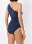 Brigitte Gedrapeerd badpak Blauw - Thumbnail 4