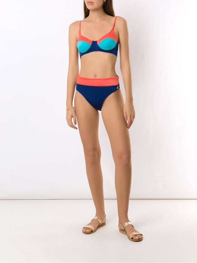 Brigitte High waist bikini Blauw