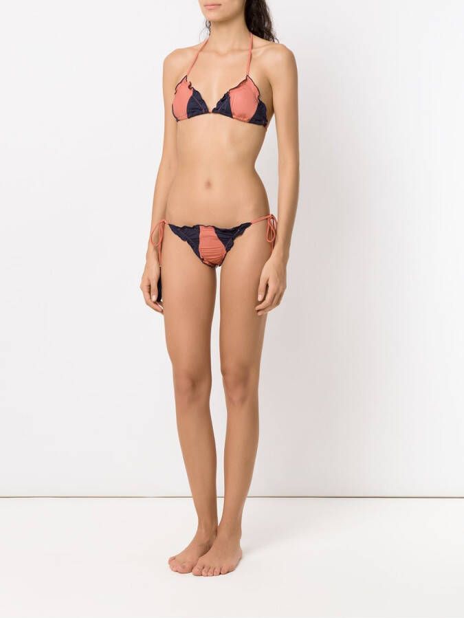 Brigitte triangel bikini-set Geel