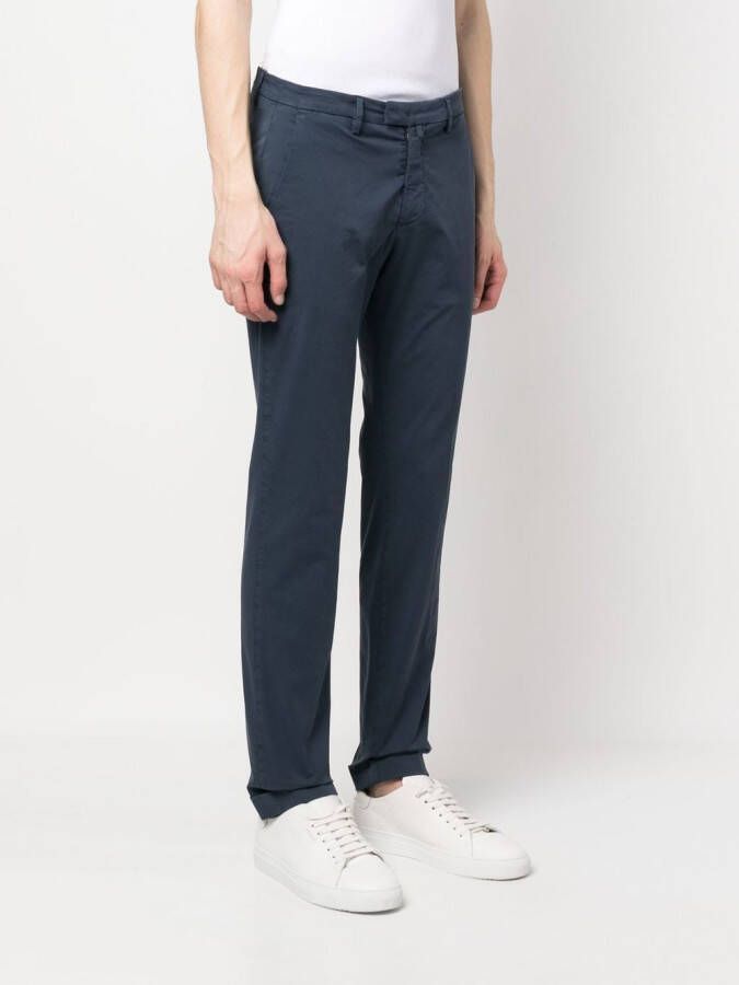 Briglia 1949 cotton tailored trousers Blauw