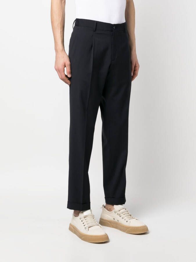 Briglia 1949 Chino met elastische taille Blauw