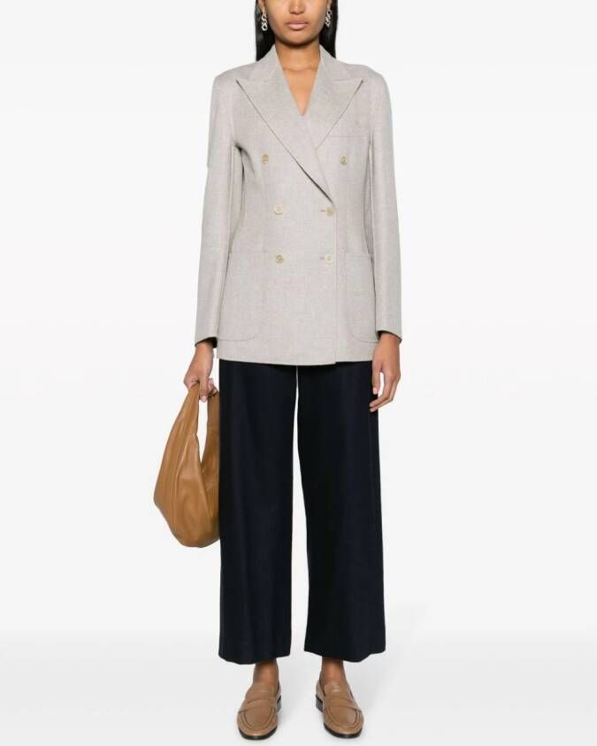 Brioni Blazer met dubbele rij knopen Beige