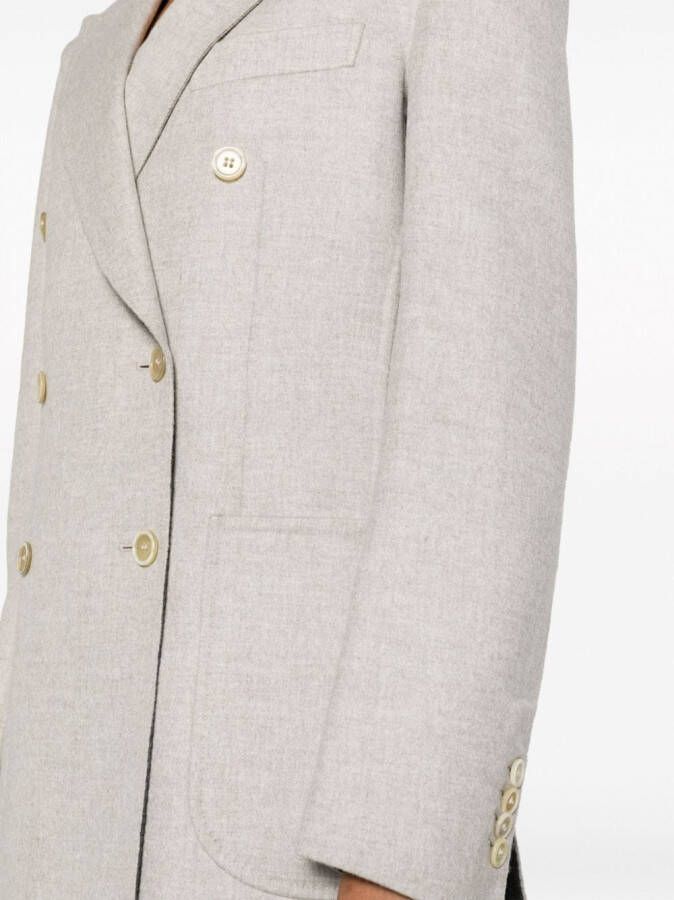 Brioni Blazer met dubbele rij knopen Beige
