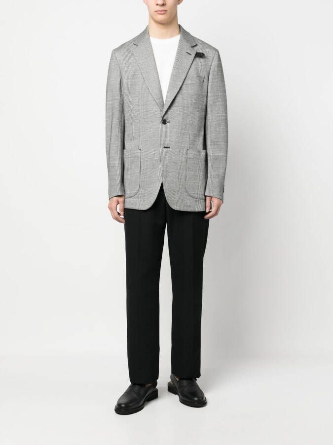 Brioni Blazer met enkele rij knopen Zwart