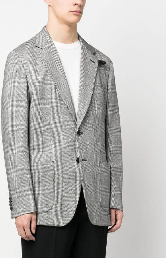 Brioni Blazer met enkele rij knopen Zwart