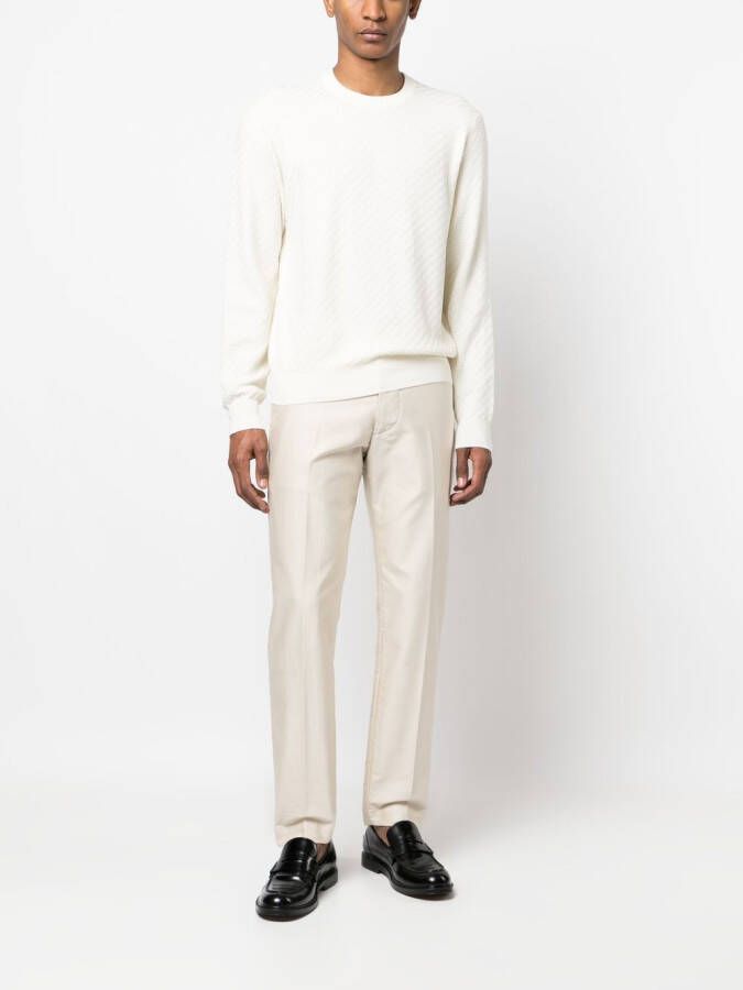Brioni Trui met ronde hals Beige
