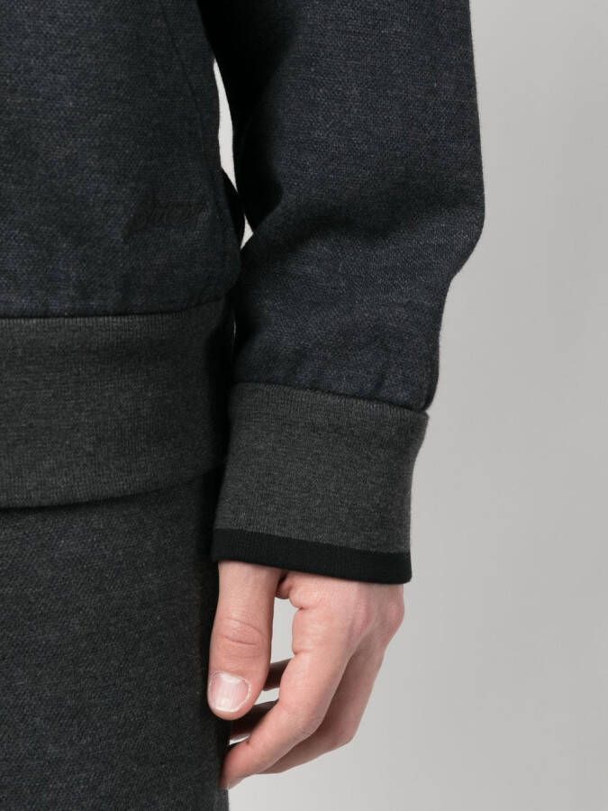 Brioni Hoodie met rits Zwart