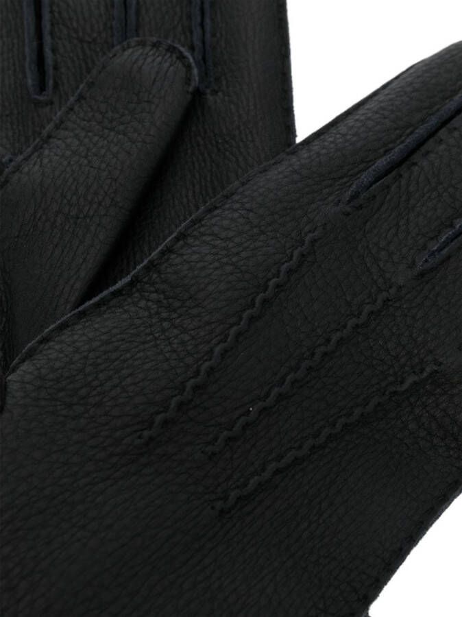 Brioni Leren slippers Zwart