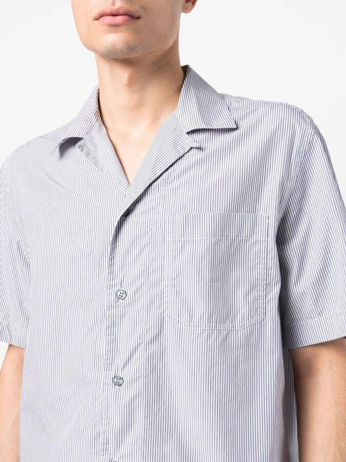 Brioni Overhemd met korte mouwen Grijs