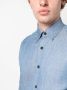 Brioni Overhemd met puntige kraag Blauw - Thumbnail 5