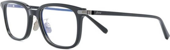 Brioni rectangular frame glasses Zwart