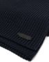 Brioni Ribgebreide sjaal Blauw - Thumbnail 2