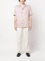 Brioni Overhemd met korte mouwen Roze - Thumbnail 2