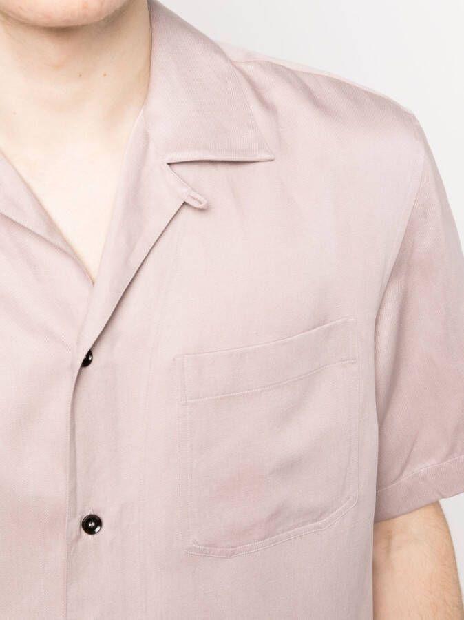 Brioni Overhemd met korte mouwen Roze