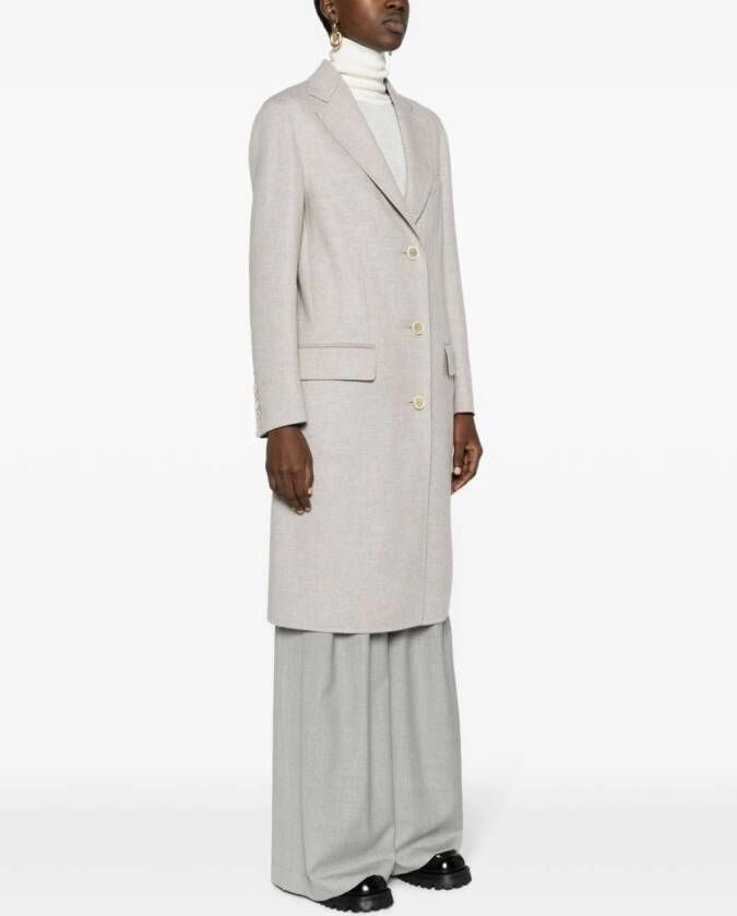 Brioni Solferino jas met scheerwol Grijs
