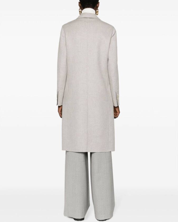 Brioni Solferino jas met scheerwol Grijs