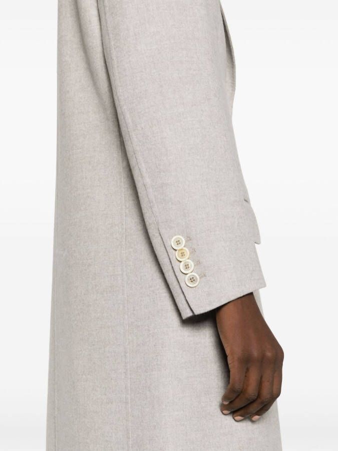 Brioni Solferino jas met scheerwol Grijs