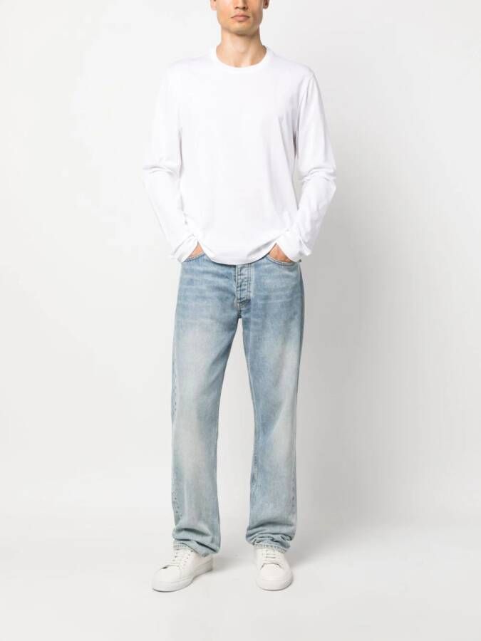 Brioni T-shirt met lange mouwen Wit
