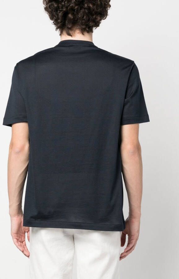 Brioni T-shirt met ronde hals Blauw