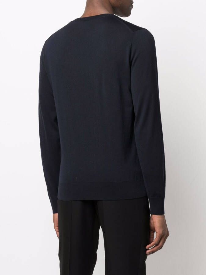 Brioni Fijngebreide trui Blauw