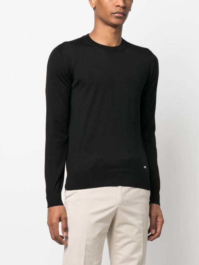 Brioni Trui met ronde hals Zwart