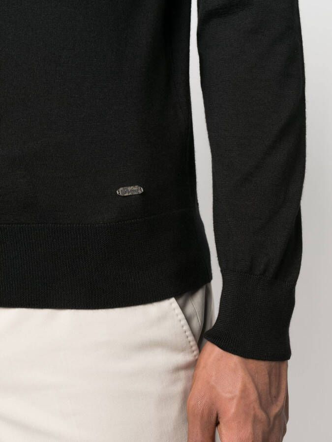 Brioni Trui met ronde hals Zwart