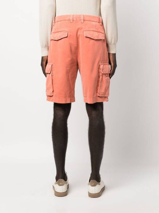 Brunello Cucinelli Asymmetrische shorts Oranje
