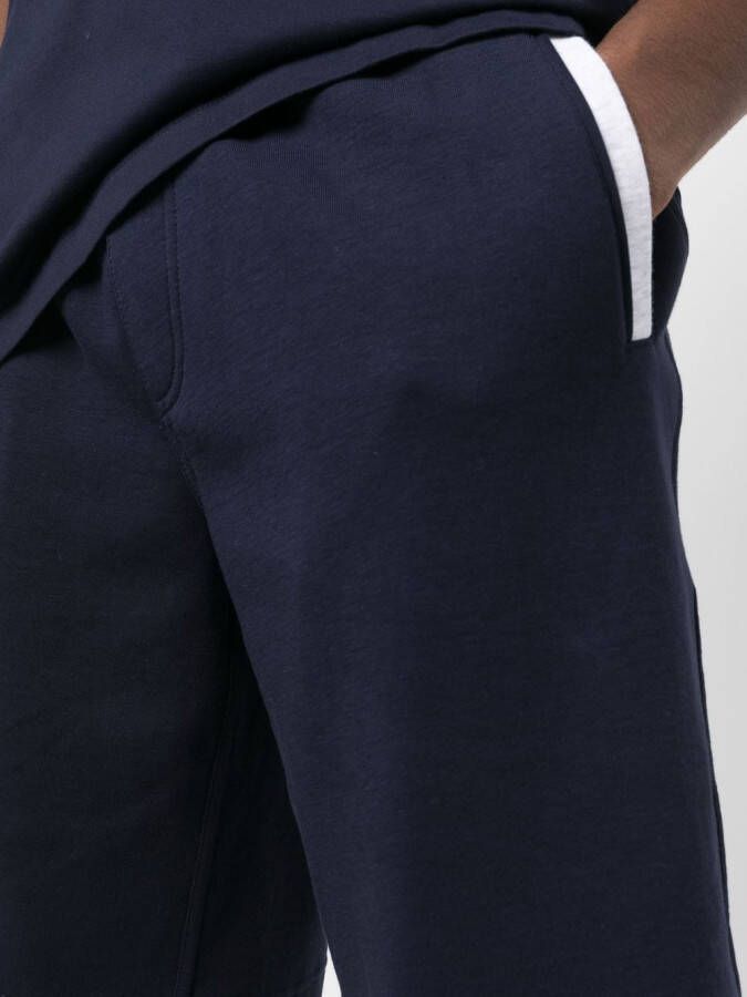 Brunello Cucinelli Bermuda shorts met trekkoord Blauw