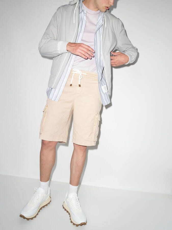 Brunello Cucinelli Bermuda shorts met trekkoordtaille Beige