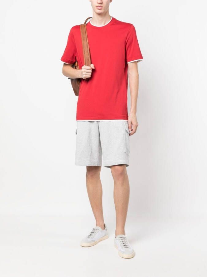 Brunello Cucinelli Bermuda shorts met trekkoordtaille Grijs