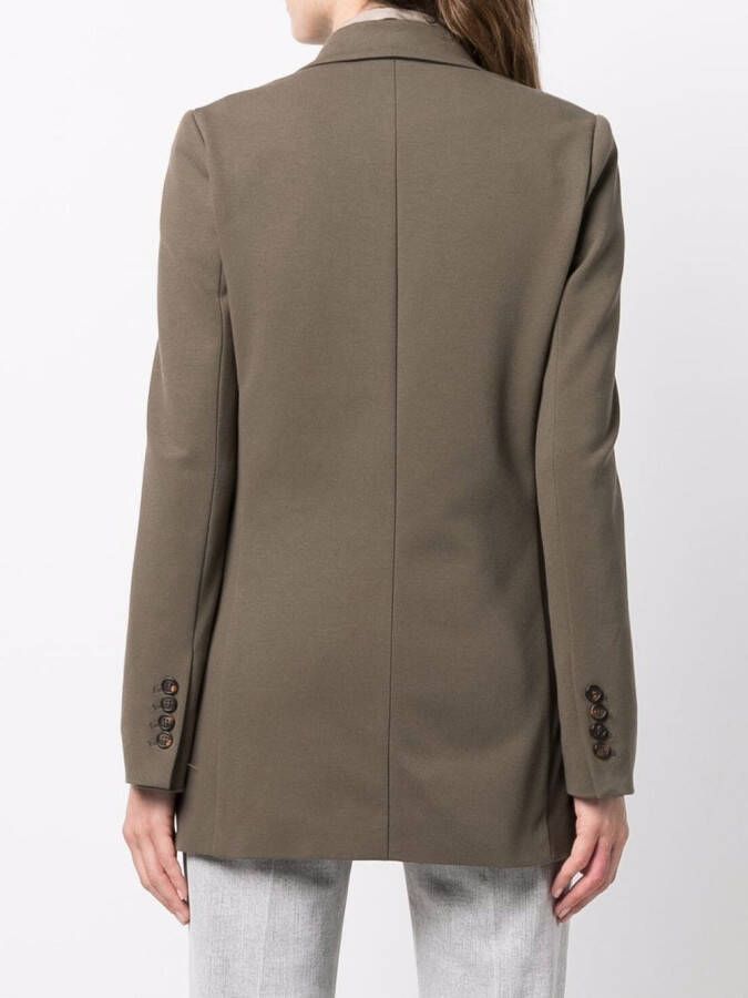 Brunello Cucinelli Blazer met enkele rij knopen Groen