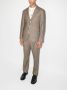 Brunello Cucinelli Blazer met pied-de-poule print Bruin - Thumbnail 2