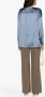 Brunello Cucinelli Blouse met V-hals Blauw - Thumbnail 4