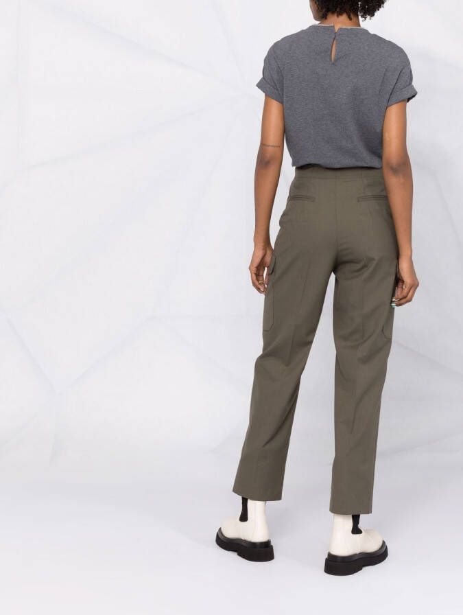 Brunello Cucinelli Blouse verfraaid met ketting Grijs