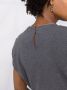 Brunello Cucinelli Blouse verfraaid met ketting Grijs - Thumbnail 5