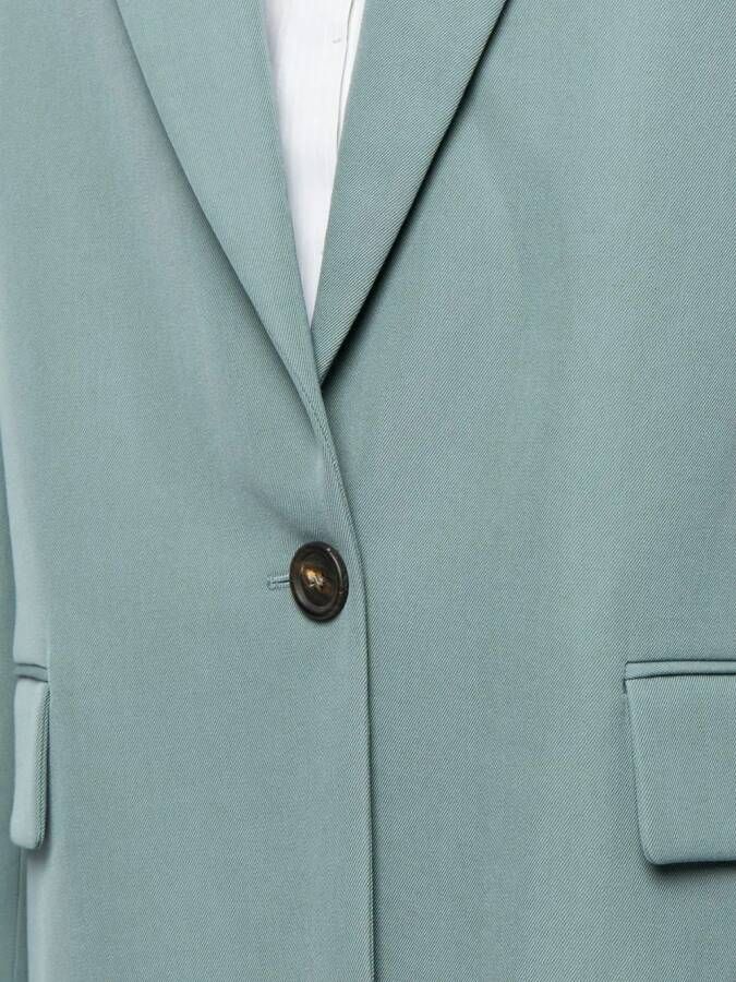 Brunello Cucinelli Boxy-fit blazer Blauw