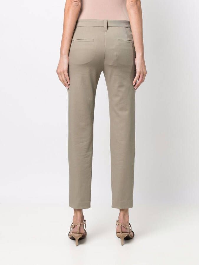 Brunello Cucinelli Broek met elastische taille Groen