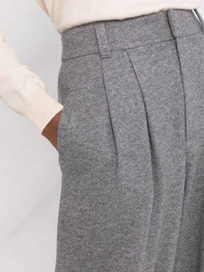 Brunello Cucinelli Broek met toelopende pijpen Grijs