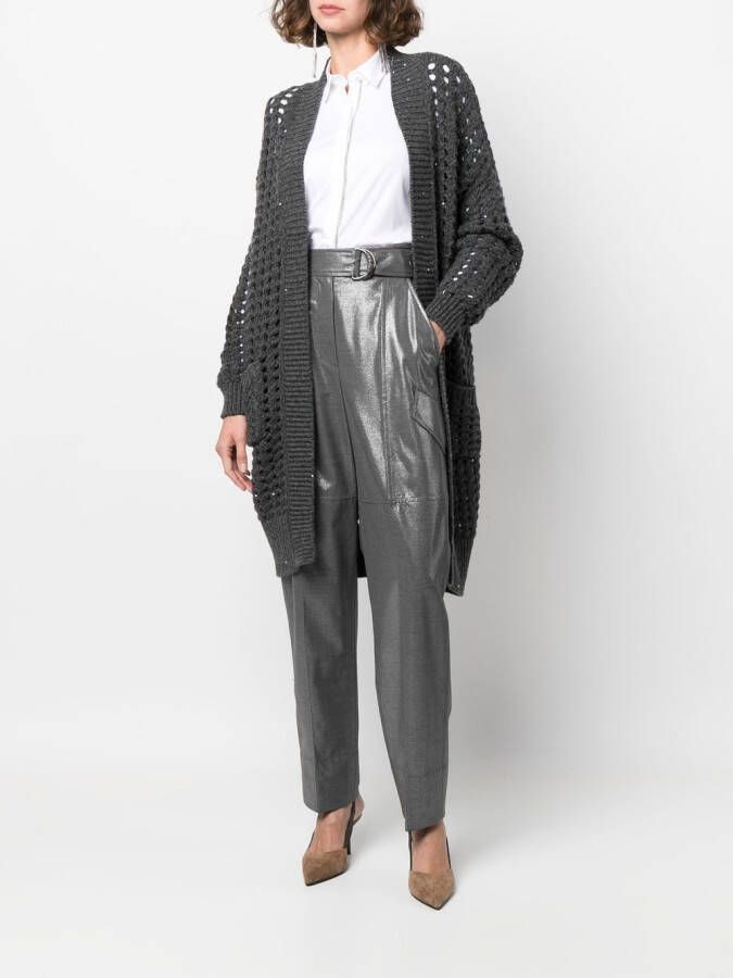 Brunello Cucinelli Broek met toelopende pijpen Grijs